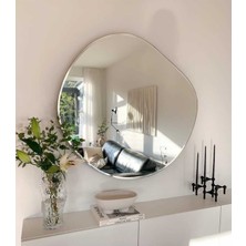 60  cm  Asimetrik Duvar Dekorasyon Aynası - Konsol Üstü Salon Dekorasyon AYNASI-341