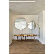 70  cm  Asimetrik Duvar Dekorasyon Aynası - Konsol Üstü Salon Dekorasyon Aynası (Tek FIYATIDIR)-315