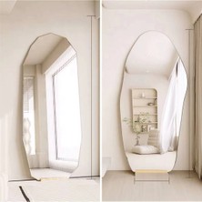 150  cm  Asimetrik Duvar Boy Aynası - Konsol Üstü Salon Dekorasyon Aynası-17