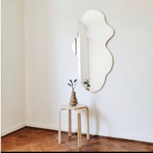 70  cm  Asimetrik Duvar Dekorasyon Aynası - Konsol Üstü Salon Dekorasyon AYNASI-476