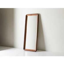 170  cm  Dekoratif Duvar Boy Aynası-Doğal Ahşap Masif Çerçeveli(Özelleştirilebilir)-92