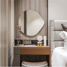 100  cm  Asimetrik Duvar Dekorasyon Aynası - Konsol Üstü Salon Dekorasyon AYNASI-747