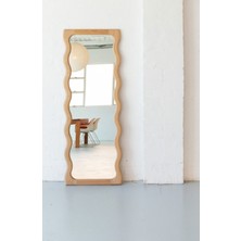 190  cm  Dekoratif Duvar Boy Aynası-Doğal Ahşap Masif ÇERÇEVELI(ÖZELLEŞTIRILEBILIR)-508