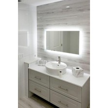 90  cm  Ledli Banyo Aynası-Konsol Makyaj Aynası