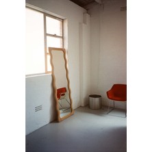 180  cm  Dekoratif Duvar Boy Aynası-Doğal Ahşap Masif ÇERÇEVELI(ÖZELLEŞTIRILEBILIR)-531