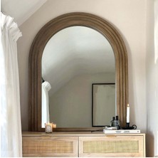 120 x 100  cm  Dekoratif Tasarım Ahşap Konsol Üstü Duvar Aynası - Pinterest Duvar Dekor Aynası - 57