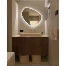 90  cm  Ledli Banyo Aynası-Konsol Makyaj Aynası