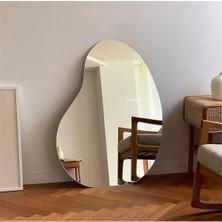130  cm  Oval Duvar Dekorasyon Aynası - Konsol Üstü Salon Dekorasyon AYNASI-562