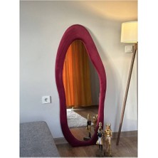 Kumaş Çerçeveli Dekoratif Boy Aynası 1 - 180 x 70  cm