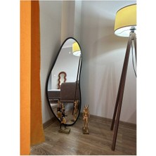 Asimetrik Ahşap Duvar ve Boy Aynası 1 - 180 x 70  cm