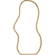 180 x 70  cm  Asimetrik Ağaç Çerçeveli Estetik Boy Aynası