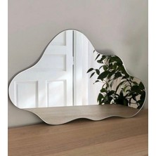 60  cm  Asimetrik Duvar Dekorasyon Aynası - Konsol Üstü Salon Dekorasyon AYNASI-727