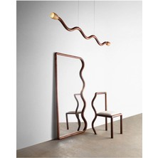 180  cm  Dekoratif Duvar Boy Aynası-Doğal Ahşap Masif ÇERÇEVELI(ÖZELLEŞTIRILEBILIR)-399