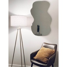 120  cm  Asimetrik Duvar Dekorasyon Aynası - Konsol Üstü Salon Dekorasyon AYNASI-465