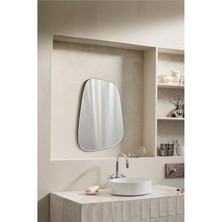 80  cm  Asimetrik Duvar Dekorasyon Aynası - Konsol Üstü Salon Dekorasyon AYNASI-198
