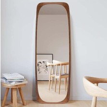 160  cm  Dekoratif Duvar Boy Aynası-Doğal Ahşap Masif ÇERÇEVELI(ÖZELLEŞTIRILEBILIR)-478