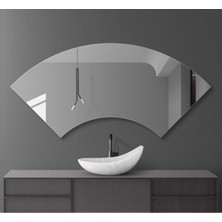 190  cm  Asimetrik Duvar Dekorasyon Aynası - Konsol Üstü Salon Dekorasyon AYNASI-906