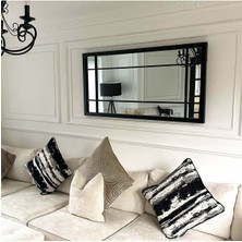 140 x 70  cm  Konsol Üstü Dekoratif Duvar Aynası - Pencere Dekorlu