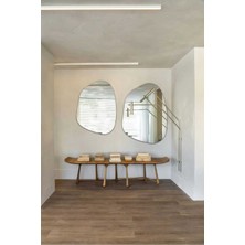 110  cm  Asimetrik Duvar Dekorasyon Aynası - Konsol Üstü Salon Dekorasyon Aynası (Tek Fiyatıdır)