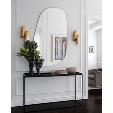 160  cm  Asimetrik Duvar Dekorasyon Aynası - Konsol Üstü Salon Dekorasyon Aynası-99