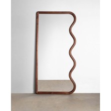 160  cm  Dekoratif Duvar Boy Aynası-Doğal Ahşap Masif ÇERÇEVELI(ÖZELLEŞTIRILEBILIR)-368