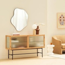 120  cm  Asimetrik Duvar Dekorasyon Aynası - Konsol Üstü Salon Dekorasyon AYNASI-266