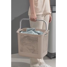 Ironika Samba Kirli Temiz Çamaşır Sepeti Çok Amaçlı Oyuncak Sepeti - Latte