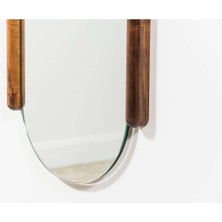 160  cm  Dekoratif Özel Üretim Duvar Boy Aynası-Doğal Ahşap Masif ÇERÇEVELI(ÖZELLEŞTIRILEBILIR)-324