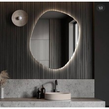 60  cm  Ledli Banyo Aynası-Konsol Makyaj Aynası