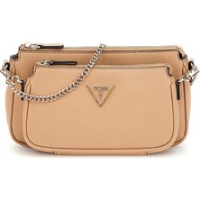 Guess Kadın Bej Noelle Çift Kılıflı Crossbody Çanta
