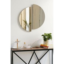 60  cm  Yuvarlak Duvar Dekorasyon Aynası - Konsol Üstü Salon Dekorasyon AYNASI-395