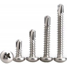 4.8X50 Ysb Yonga Bağlatı Vidası 50 Adet Dın 7504N Matkap Uçlu Saç Vidası