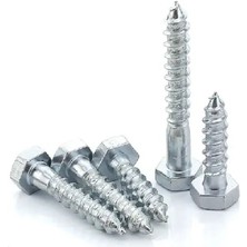 Demir Trifon Vida M6X60 mm Dın 571 6.8 Kalite Akb Altı Köşe Başlı 20 Adet
