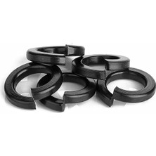 Rondela Yaylı M10 Dın 127 Siyah  Inox Paslanmaz Çelik 50 Adet