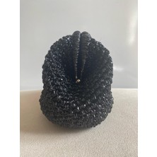 Handmade Parlak Siyah El Çantası