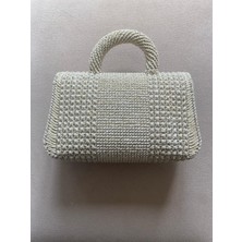 Handmade Örgü Kanvas El Çantası