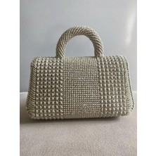 Handmade Örgü Kanvas El Çantası
