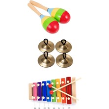 Montessori Eğitici Ahşap Kavram Oyuncakları Ritim Müzik Aletleri Yapboz Puzzle 10 Lu Anaokulu Özel Eğitim Materyalleri Seti