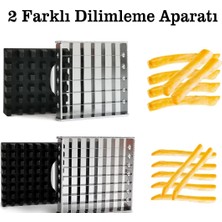 Omilife Çelik El Tipi Patates Sebze Dilimleyici Küp Rende Doğrayıcı