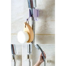 Kendinden Yapışkanlı Çift Askılı Banyo Duş Başlığı Tutucu Duş Başlığı Organizeri