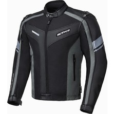 JK152 Siyah Gri Motosiklet Montu