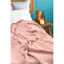 Verra Home Pamuk Battaniye Tek Kişilik Tv Battaniyesi 130X170CM Pembe