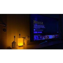 Dekoratif Retro Gece Lamba Masa Lambası Baş Ucu Konsol Çiçeklik Lamba
