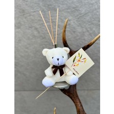 Oda Kokusu Çilek Aromalı Beyaz Peluş Ayıcık Içerisinde, Hediyelik 15 ml Kalıcı Koku Oda Kokusu