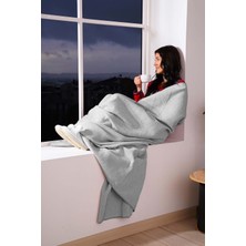 Verra Home Pamuk Battaniye Tek Kişilik Tv Battaniyesi 150x200cm Gri