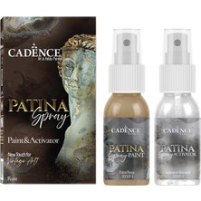 Cadence Patina Sprey Set 4 (Pas) 50 ml+50 ml Renkli Sanatsal Malzeme Seti