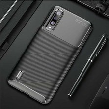 Ermer Xiaomi Mi 9 Lite Uyumlu Karbon Görünümlü Premium Dayanıklı ve Ince Kılıf