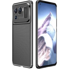 Ermer Xiaomi Mi 11 Ultra Uyumlu Karbon Görünümlü Premium Dayanıklı ve Ince Kılıf