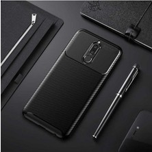 Ermer Huawei Mate 10 Lite Uyumlu Karbon Görünümlü Premium Dayanıklı ve Ince Kılıf