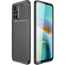 Ermer Xiaomi Redmi 10 Uyumlu Karbon Görünümlü Premium Dayanıklı ve Ince Kılıf